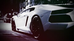 Lamborghini Car white cars coupe Sports Car