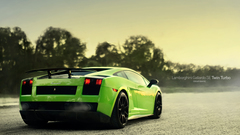 Lamborghini gallardo green cars