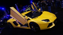 Lamborghini Lamborghini-Aventador yellow yellow cars vehicle