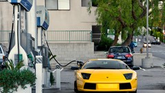 Lamborghini Supercars gas station bolids