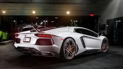 Lamborghini vehicle Lamborghini-Aventador Car silver cars
