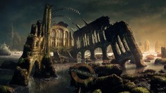 Land architecture cityscapes artwork