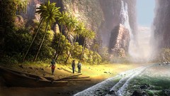 Land cliffs Beaches artwork Fel-X