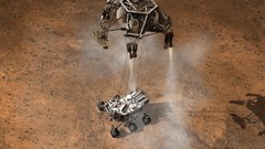 Land Mars curiosity landing NASA spaceships vehicles outer 