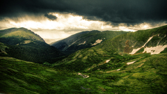 landscape clouds nature sky hills