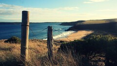 landscape coast fence nature beach outdoors