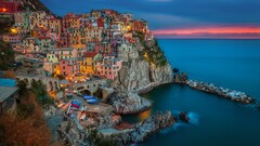 landscape Italy manarola cinque terre 500px town Sea colorful