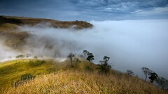 landscape mist nature outdoors sky