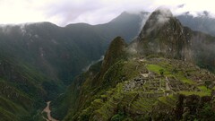 landscape Mountains mist Machu Picchu peru south america History