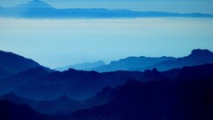 landscape nature mist blue Mountains