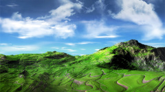 Landscape nature skies Green