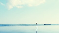 landscape Sea boat horizon