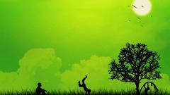 Landscape silhouette nature