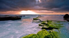 landscape water sky clouds Sea outdoors
