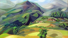 Landscapes abstract drawings artwork