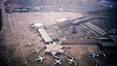 Landscapes Aircraft Birds airports bird's-eye view