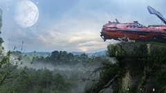 Landscapes Aircraft futuristic