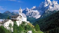 Landscapes Alps Italy churches