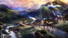 Landscapes Animals Mountains houses Thomas Kinkade