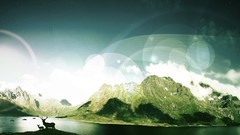 Landscapes Animals Mountains lakes skies digital art