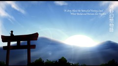 Landscapes anime girls skies touhou chen video games torii