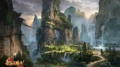 Landscapes artwork fantasy art Fan Ming