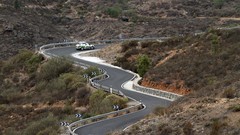 Landscapes asphalt cars roads Spain rally racing racing cars 