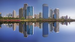 Landscapes Bangkok buildings urban cityscapes