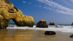 Landscapes Beaches rock formations
