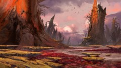 Landscapes Birds concept art artwork bungie Destiny (video game)