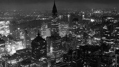 Landscapes black and white Skyscrapers architecture cityscapes 