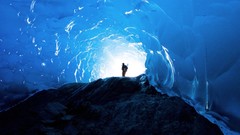 Landscapes blue Frozen caves national geographic