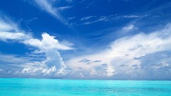Landscapes blue sky Maldives