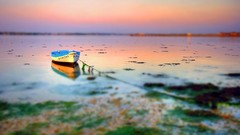 Landscapes Boats tilt-shift