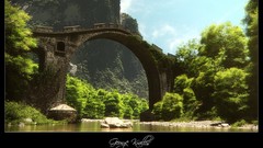 Landscapes Bridges digital art