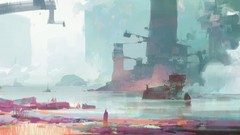 Landscapes buildings artwork digital art