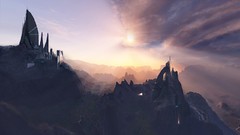 Landscapes buildings fantasy art