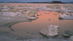 Landscapes California lakes evening