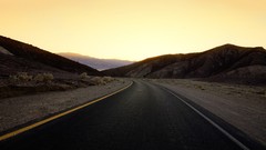 Landscapes California roads USA Death Valley