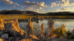 Landscapes California sunlight lakes