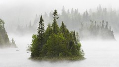 Landscapes Canada mist national park Lake Superior