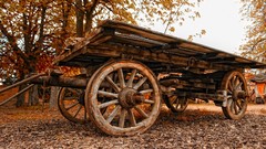 Landscapes cars cart Wood carriage