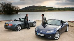 Landscapes cars miata lakes