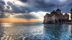 Landscapes Castles houses Sea