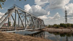 Landscapes Chernobyl Bridges Pripyat Ukraine cityscapes