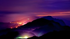 Landscapes City Lights night sky