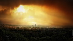 Landscapes cityscapes France spring