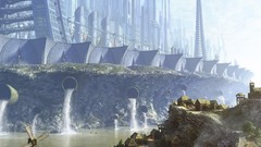 Landscapes cityscapes futuristic