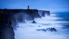 Landscapes cliffs Oceans lighthouses morning view