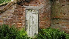 Landscapes clouds abandoned doors